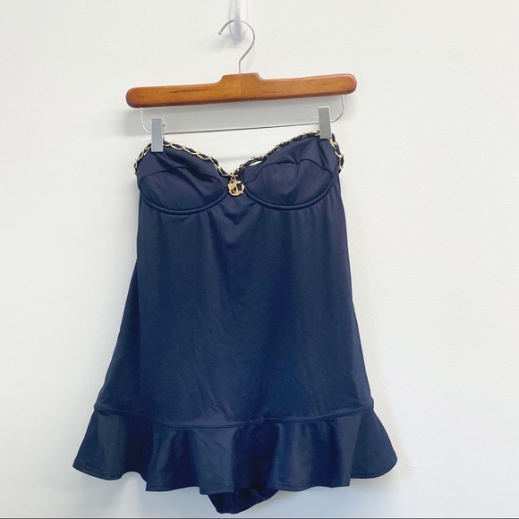 Juicy Couture Other - Juicy Couture Navy Blue One Piece Swimsuit Small